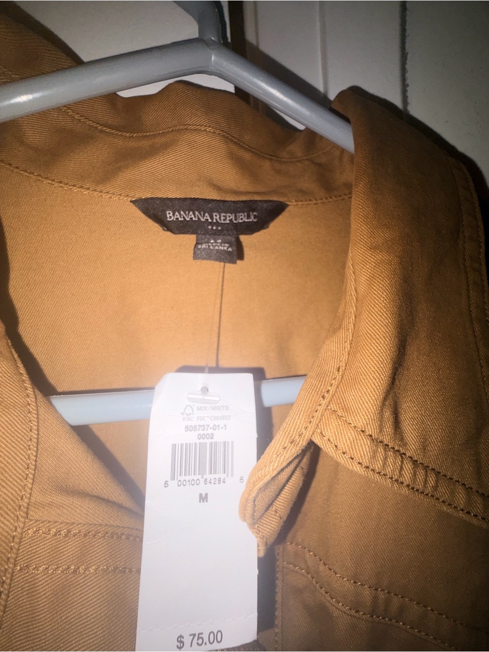 Banana Republic Women's Tan Utility Shirt Jacket